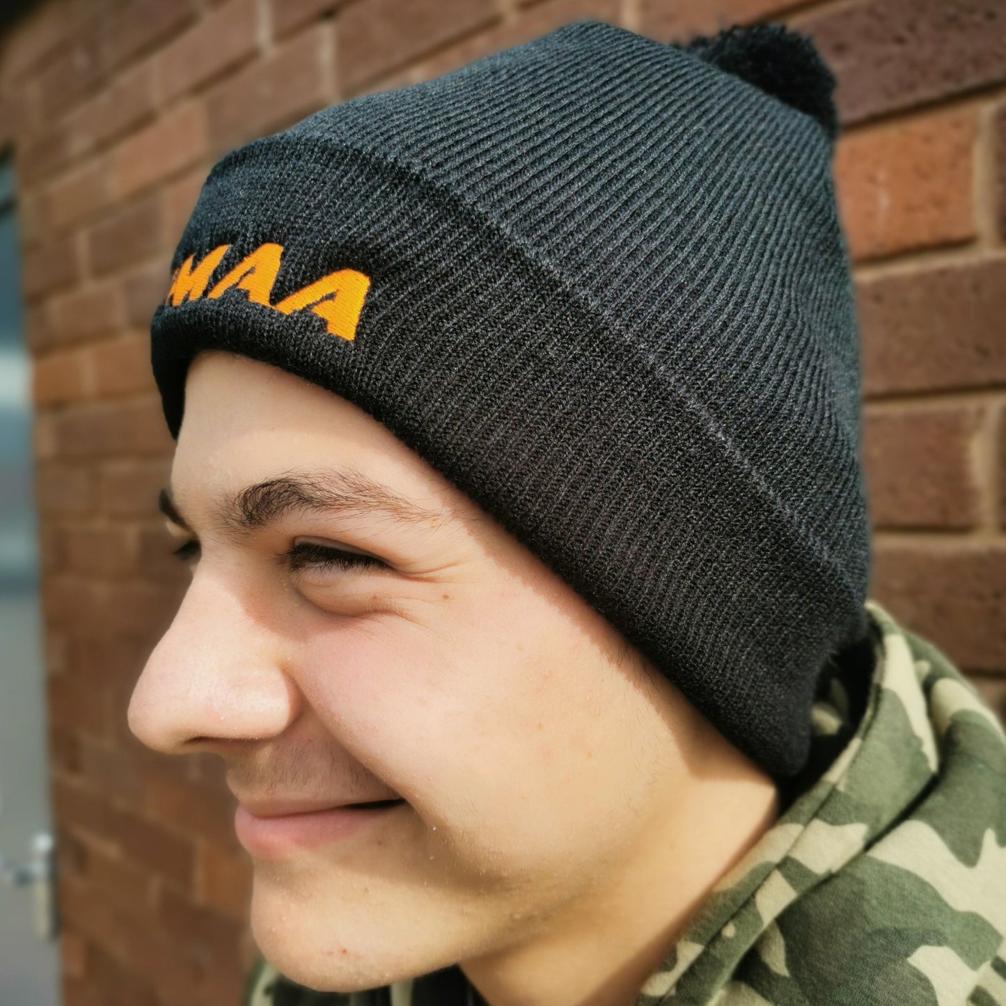 RPMAA Black Beanie (With Bobble)