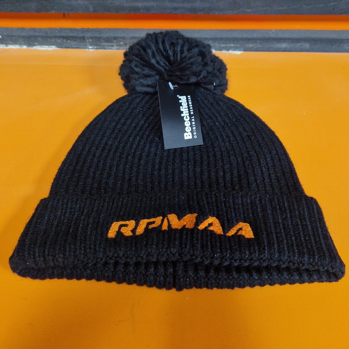 RPMAA Black Beanie (With Bobble)