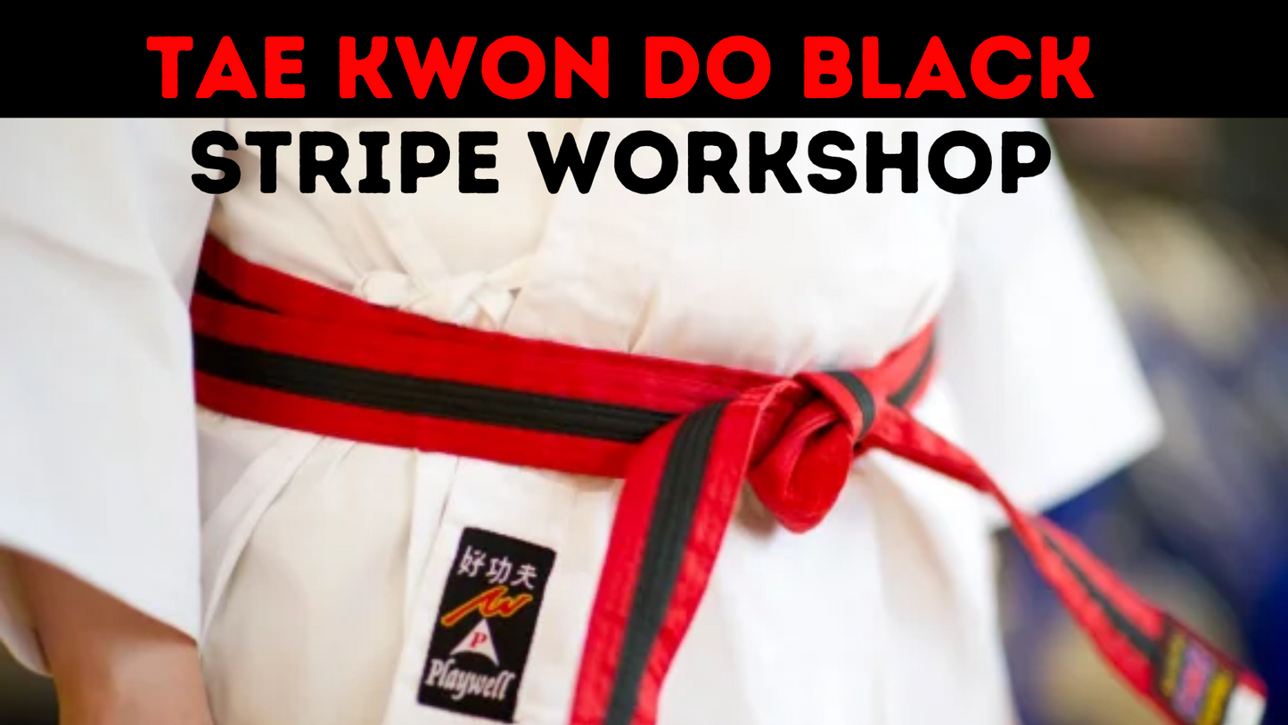 TKD Black Stripe Workshops