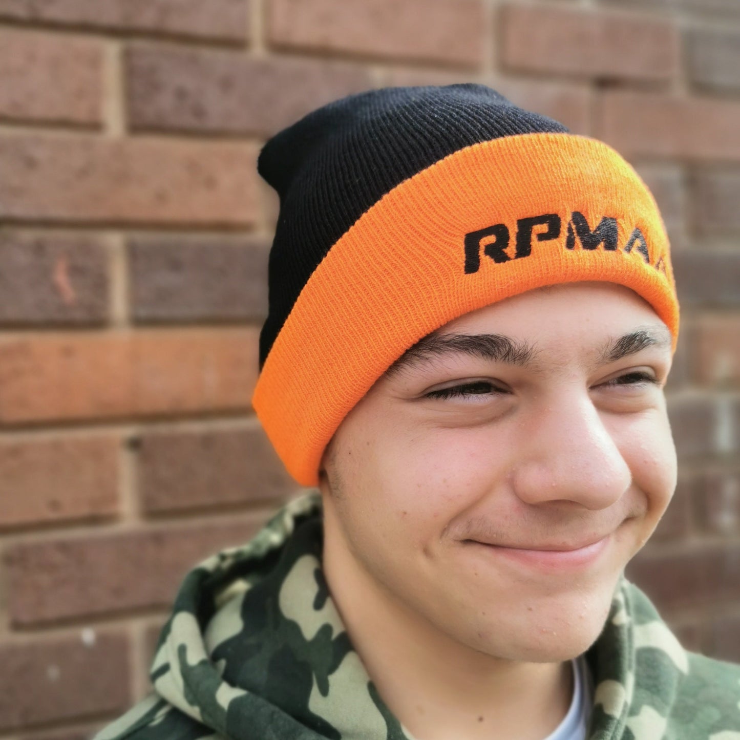 RPMAA Black & Orange Beanie (Without Bobble)